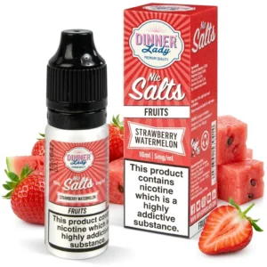 Strawberry, Watermelon Salt Nicotine E-Liquid by Dinner Lady