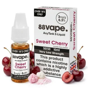 Sweet Cherry E-Liquid by 88Vape Any Tank