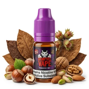 Nut, Tobacco freebase nicotine E-Liquid by Vampire Vape