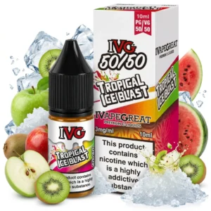 Apple, Kiwi, Watermelon Ice Freebase Nicotine E-Liquid by IVG