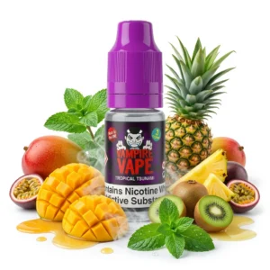 Mango, Menthol, Pineapple, Tropical Fruit freebase nicotine E-Liquid by Vampire Vape