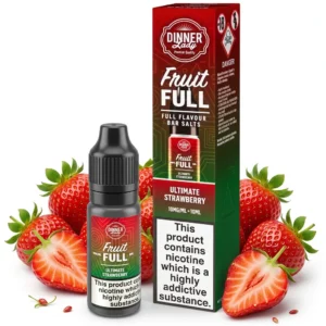 Strawberry Salt Nicotine E-Liquid by Dinner Lady