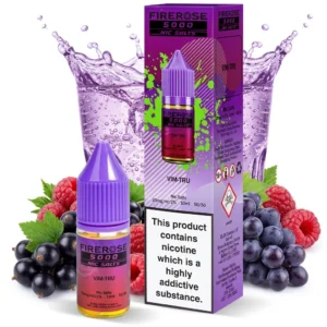 Blackcurrant, Fizzy / Soda Pop, Grape, Raspberry Salt Nicotine E-Liquid by Elux