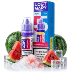Ice / Slush, Watermelon Salt Nicotine E-Liquid by Lost Mary