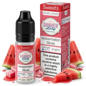 Sweets / Candy, Watermelon Freebase Nicotine E-Liquid by Dinner Lady