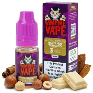 Chocolate, Hazelnut, Tobacco freebase nicotine E-Liquid by Vampire Vape