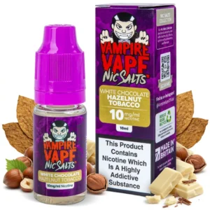 Chocolate, Hazelnut, Tobacco Salt Nicotine E-Liquid by Vampire Vape
