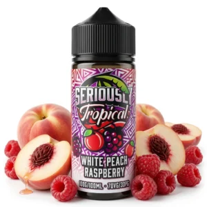 White Peach Raspberry Shortfill E-Liquid by Seriously Tropical 100ml
