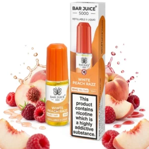 Peach, Raspberry Salt Nicotine E-Liquid by Bar Juice