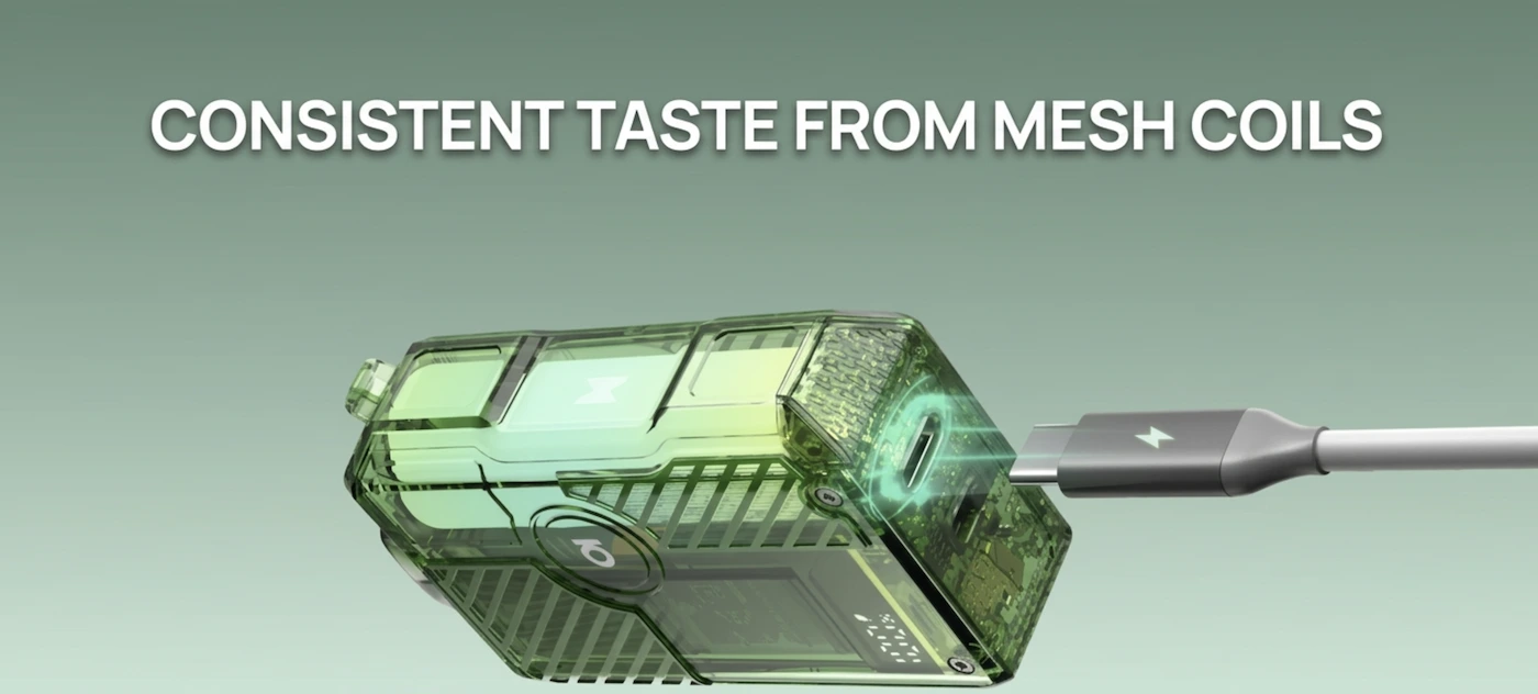 Consistent Taste from mesh coils