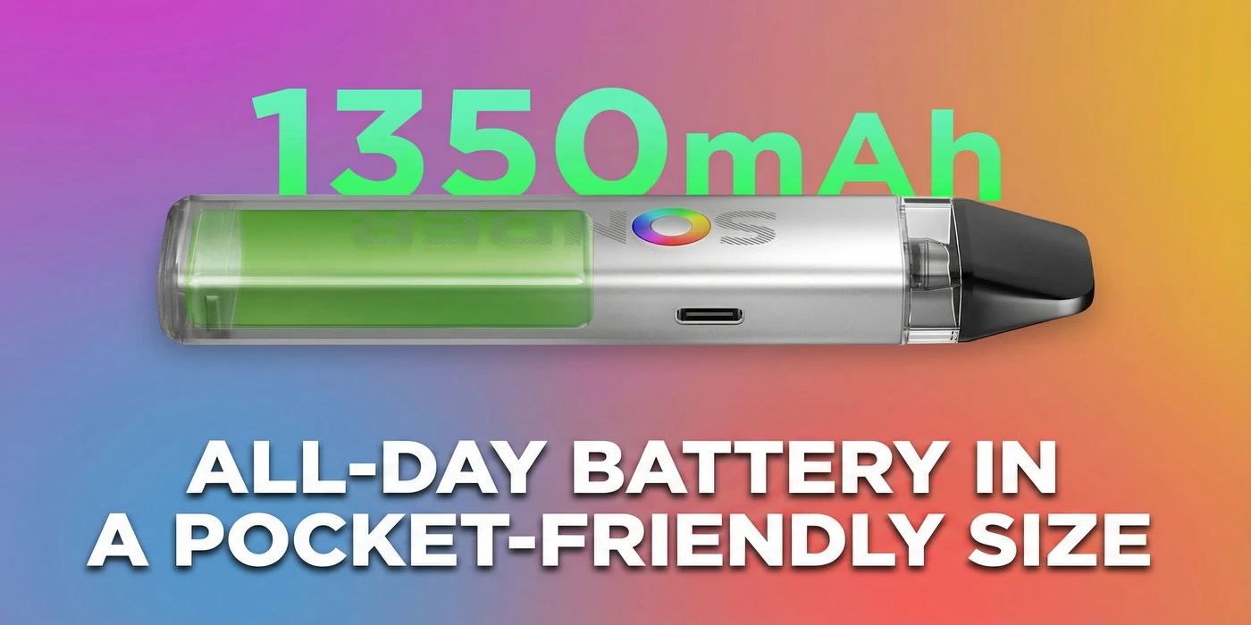 All-Day Battery in a Pocket-Friendly Size