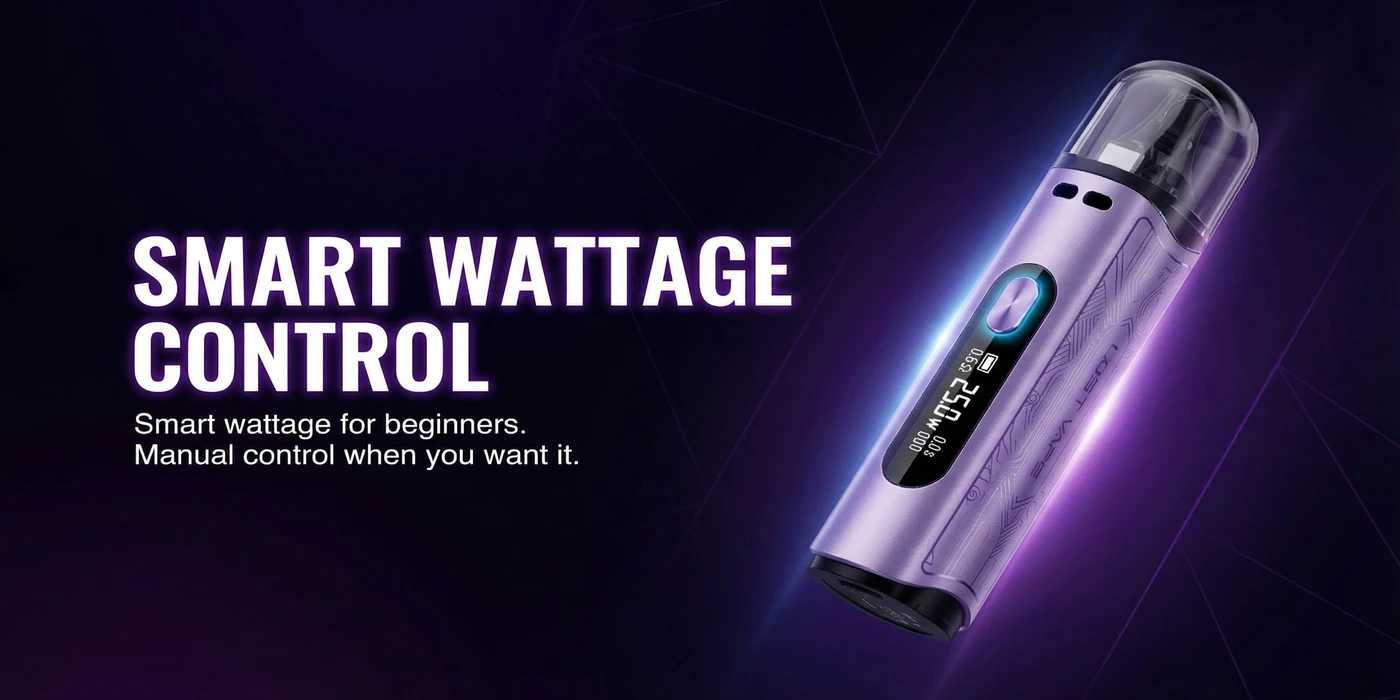 A proper beginner vape kit with room to adjust