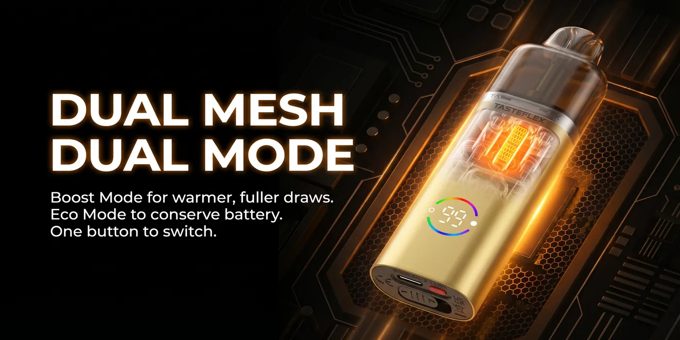 Dual Output Modes for Every Vaping Style