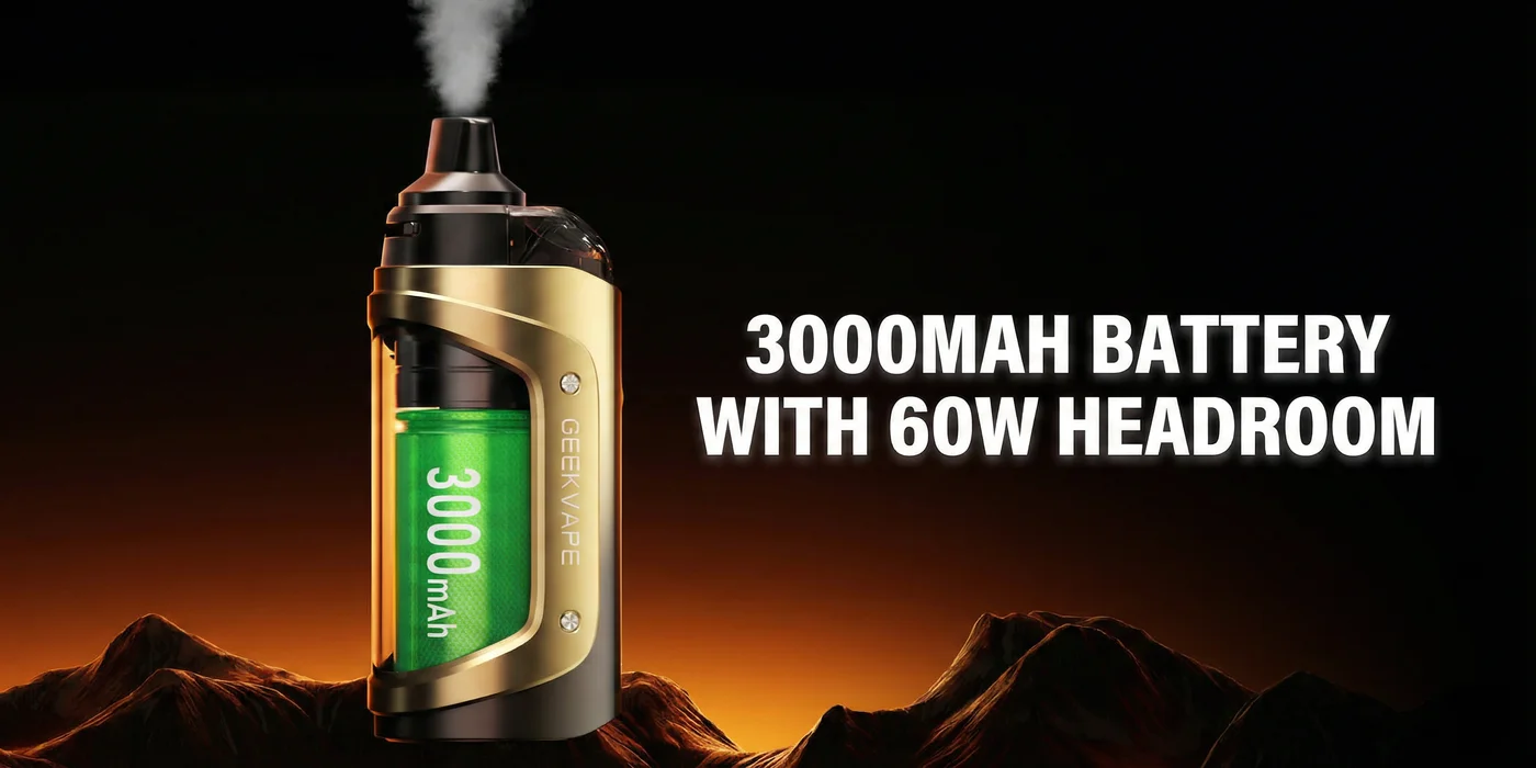 3000mAh Battery With 60W Headroom