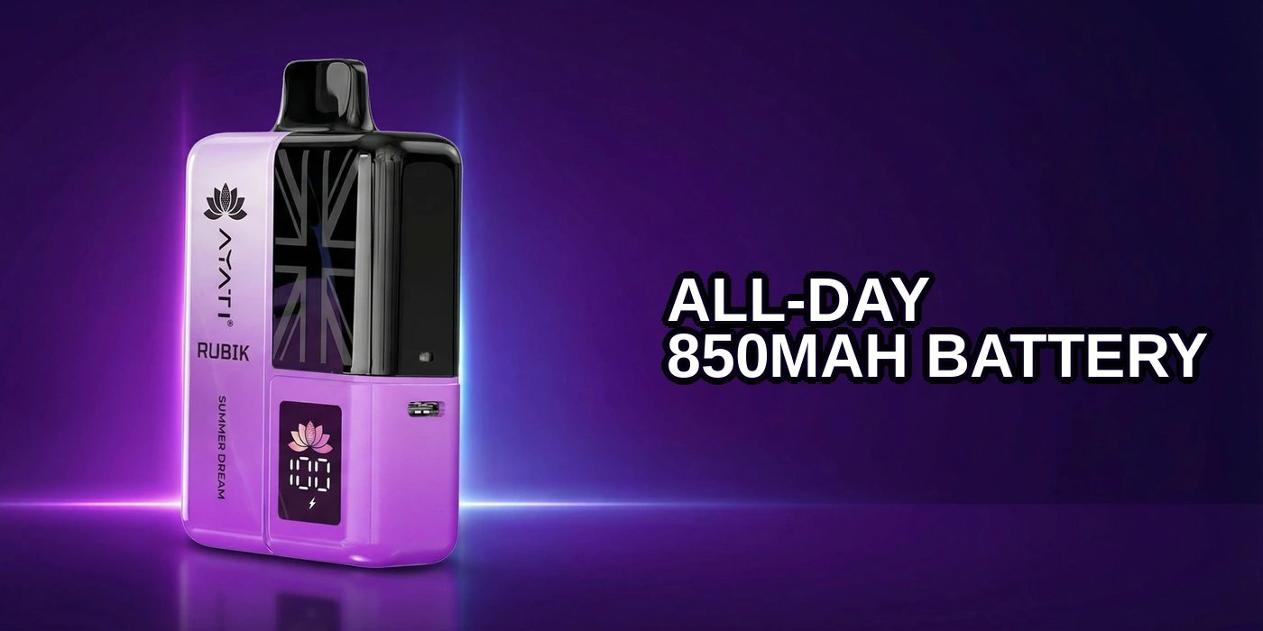 All-Day 850mAh Battery