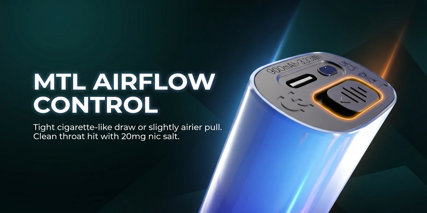 MTL Airflow That Mirrors Smoking