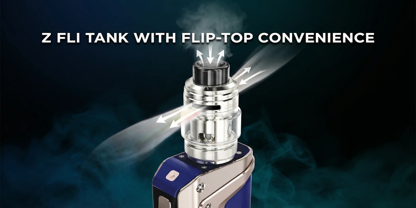 Z Fli Tank With Flip-Top Convenience