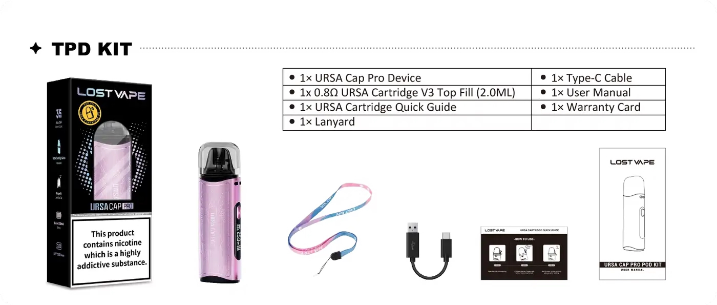 Lost Vape Ursa Cap Pro Vape Kit