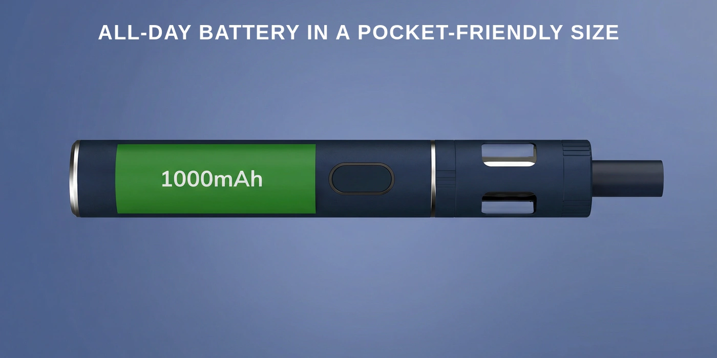 All-Day Battery in a Pocket-Friendly Size