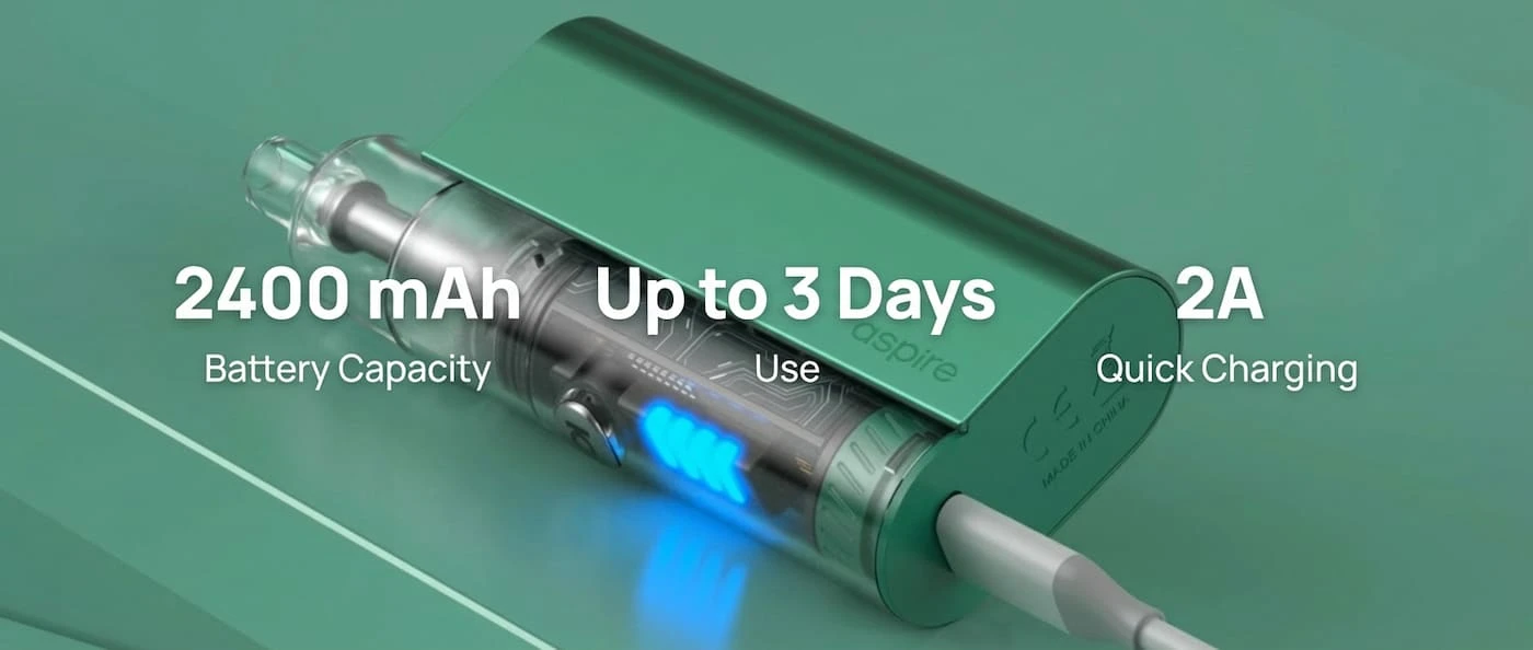 2400mAh Built-In Battery