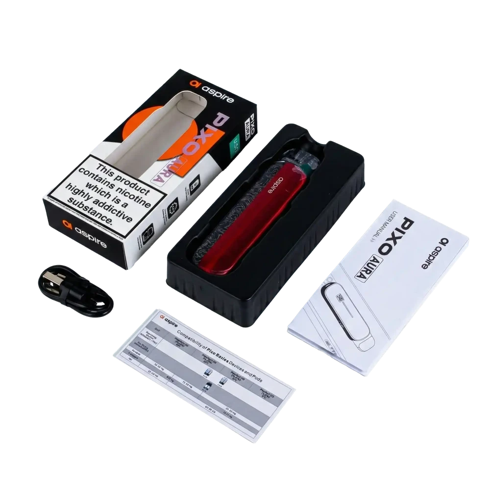Aspire Pixo Aura What's in the Box