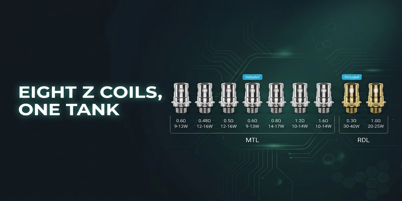 Eight Z Coils, One Tank