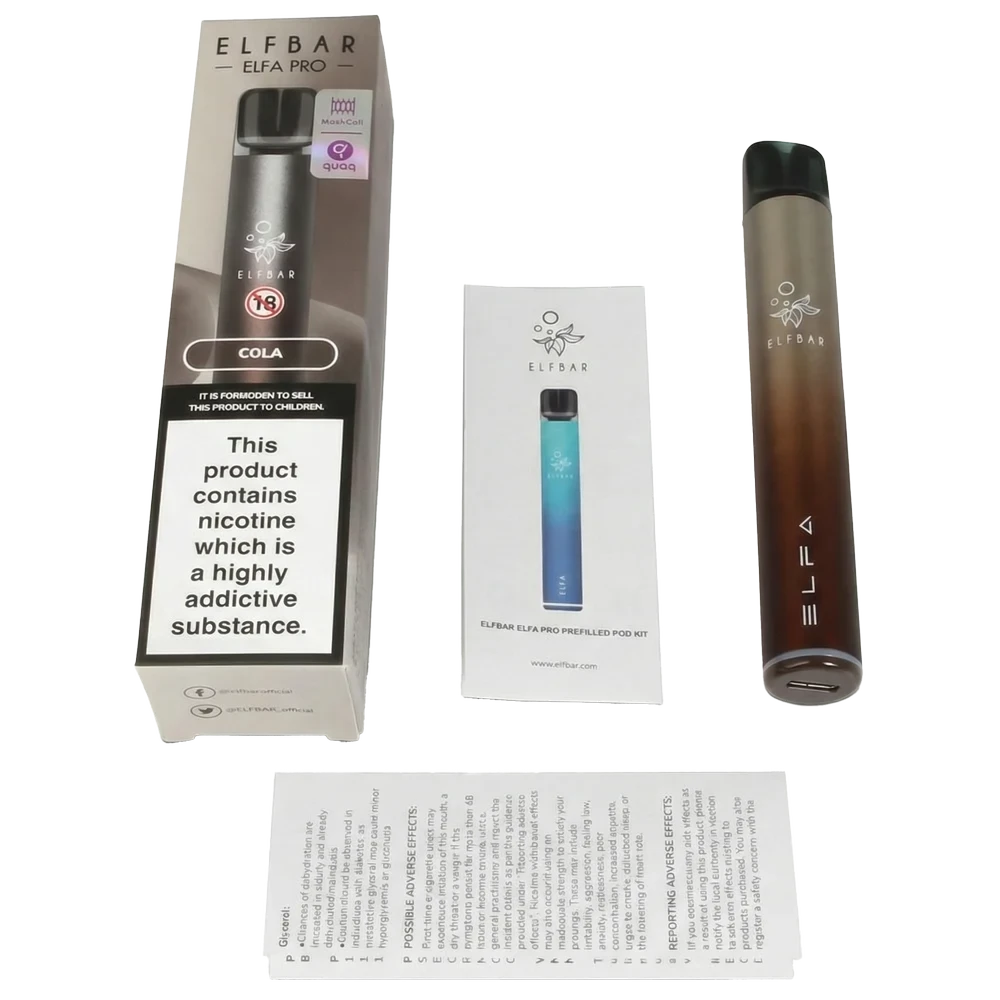 Elf Bar Elfa Pro Pod Kit What's in the Box