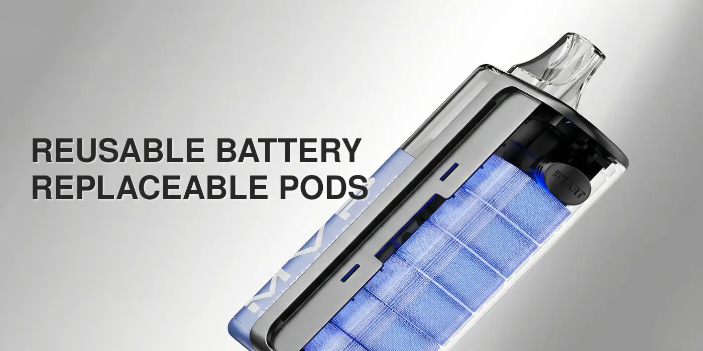 Reusable Battery, Replaceable Pods