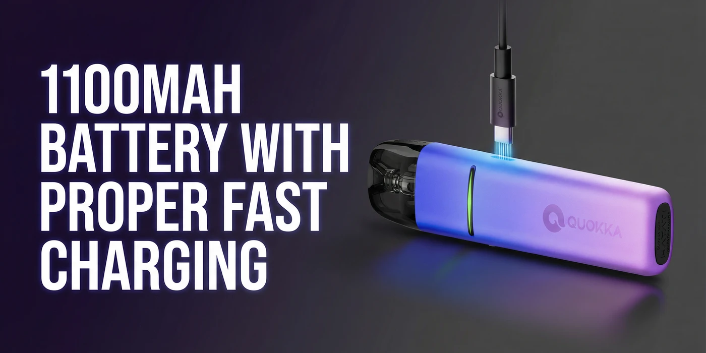 1100MAH BATTERY WITH PROPER FAST CHARGING