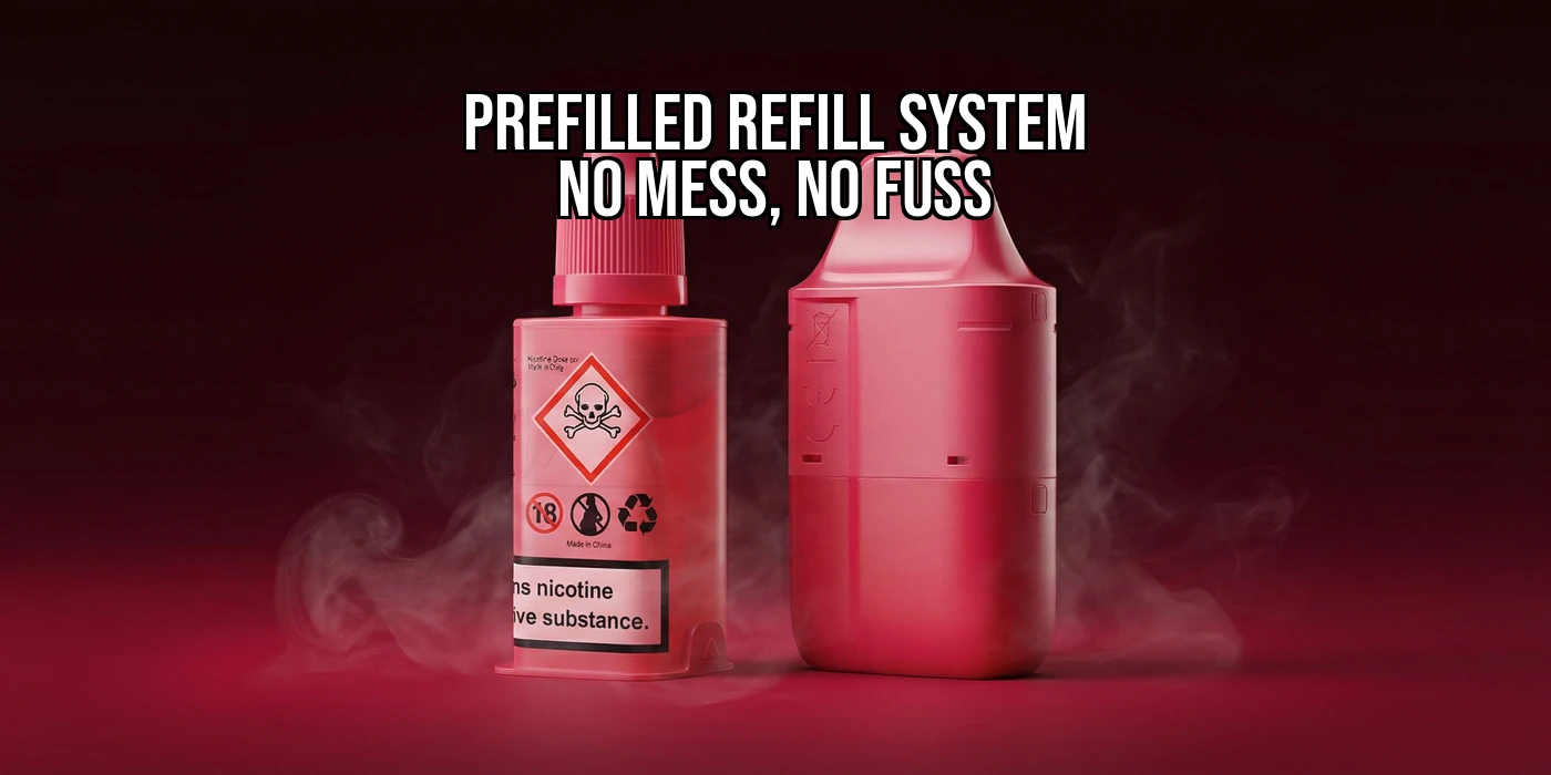 Prefilled Refill System - No Mess, No Fuss