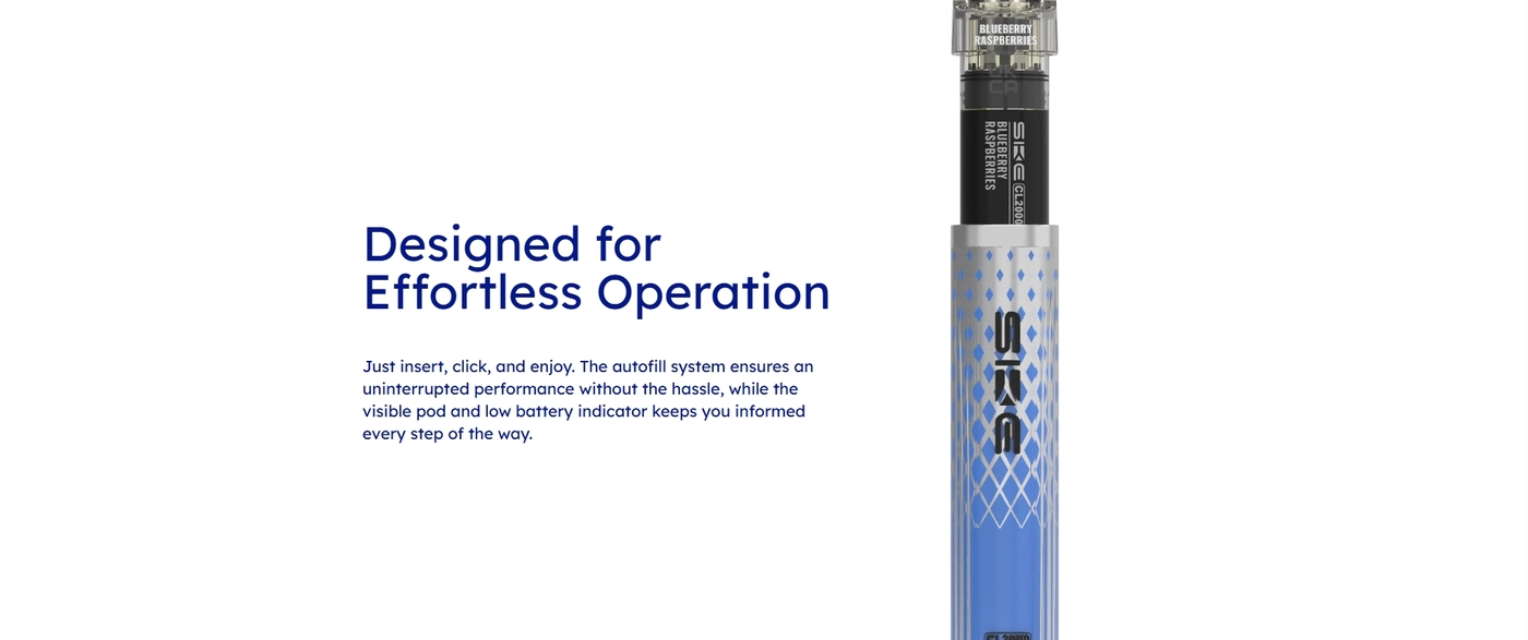 SKE CL2000 Prefilled Pod Vape Kit