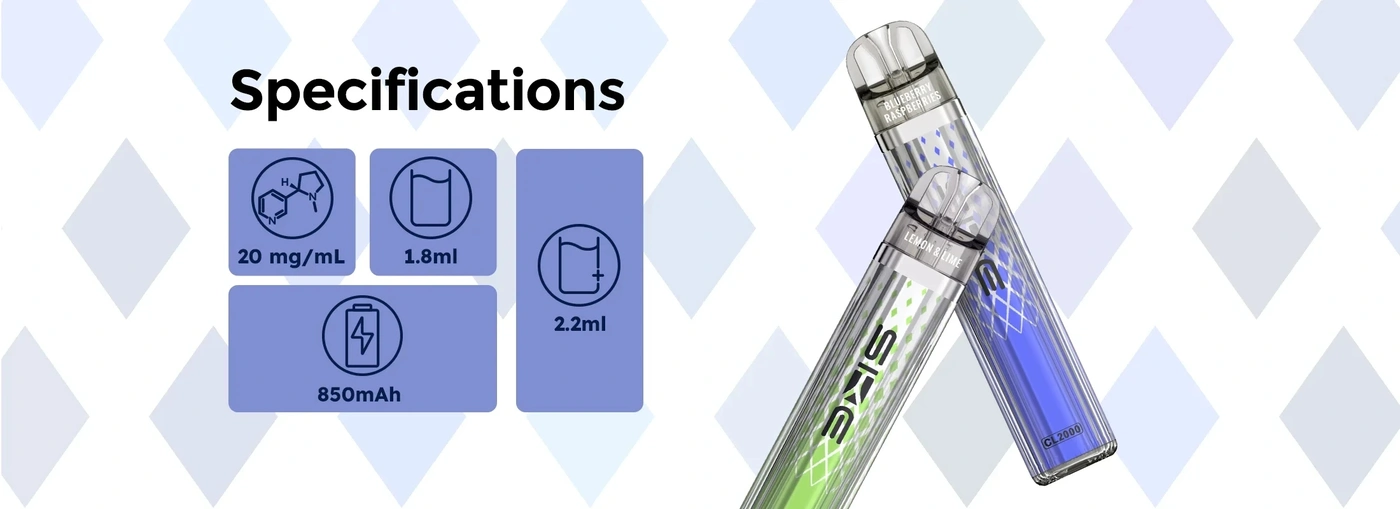 SKE CL2000 Prefilled Pod Vape Kit