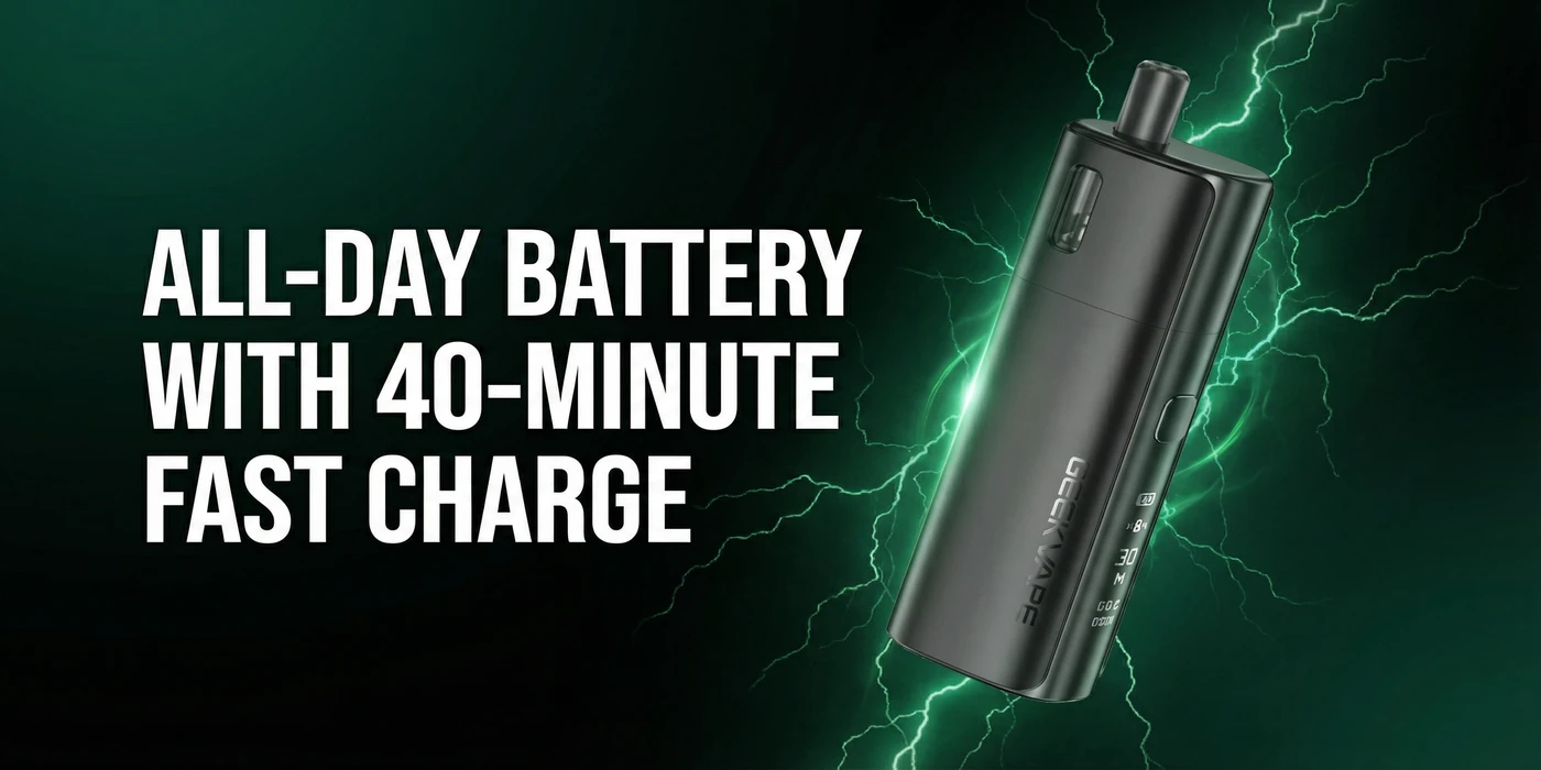 All-Day Battery With 40-Minute Fast Charge