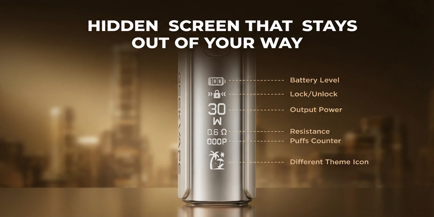 Hidden Screen That Stays Out of Your Way