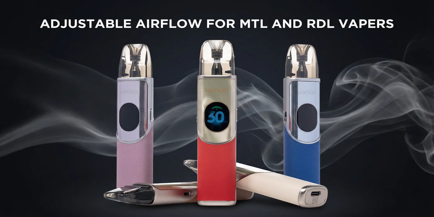 Adjustable Airflow for MTL and RDL Vapers