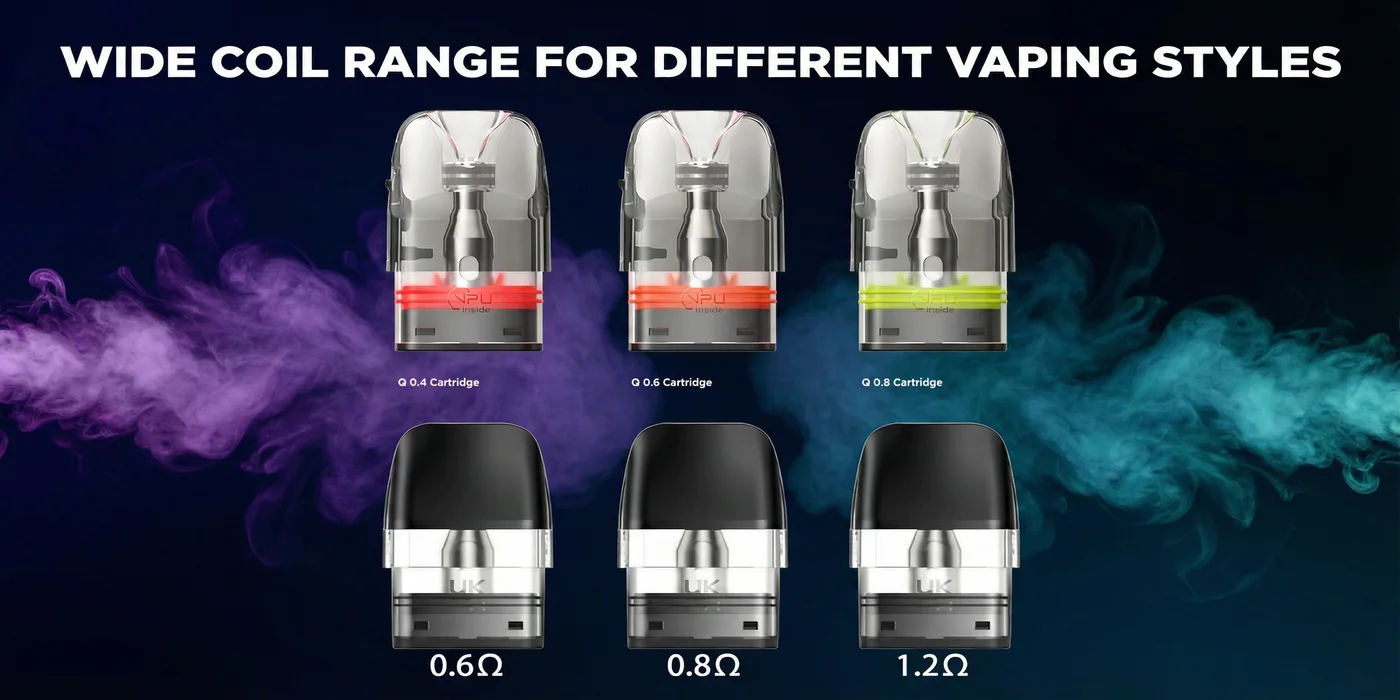 Wide Coil Range for Different Vaping Styles