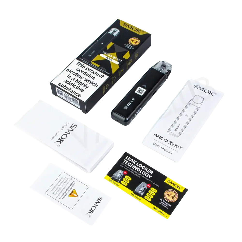 Smok Arco E1 Vape Kit What's in the Box