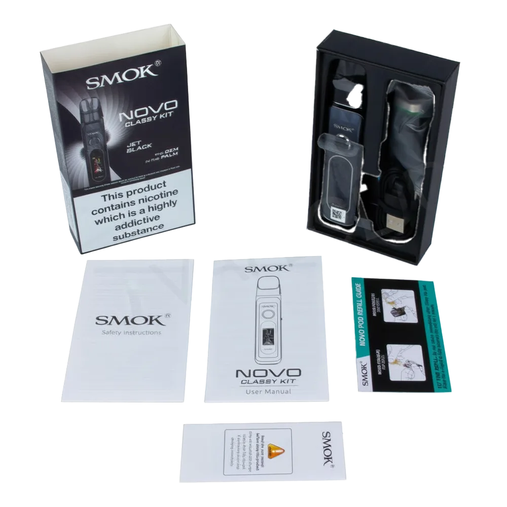 Smok Novo Classy Vape Kit What's in the Box