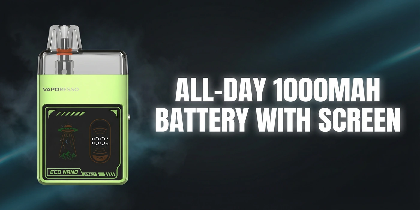 All-Day 1000mAh Battery With Screen