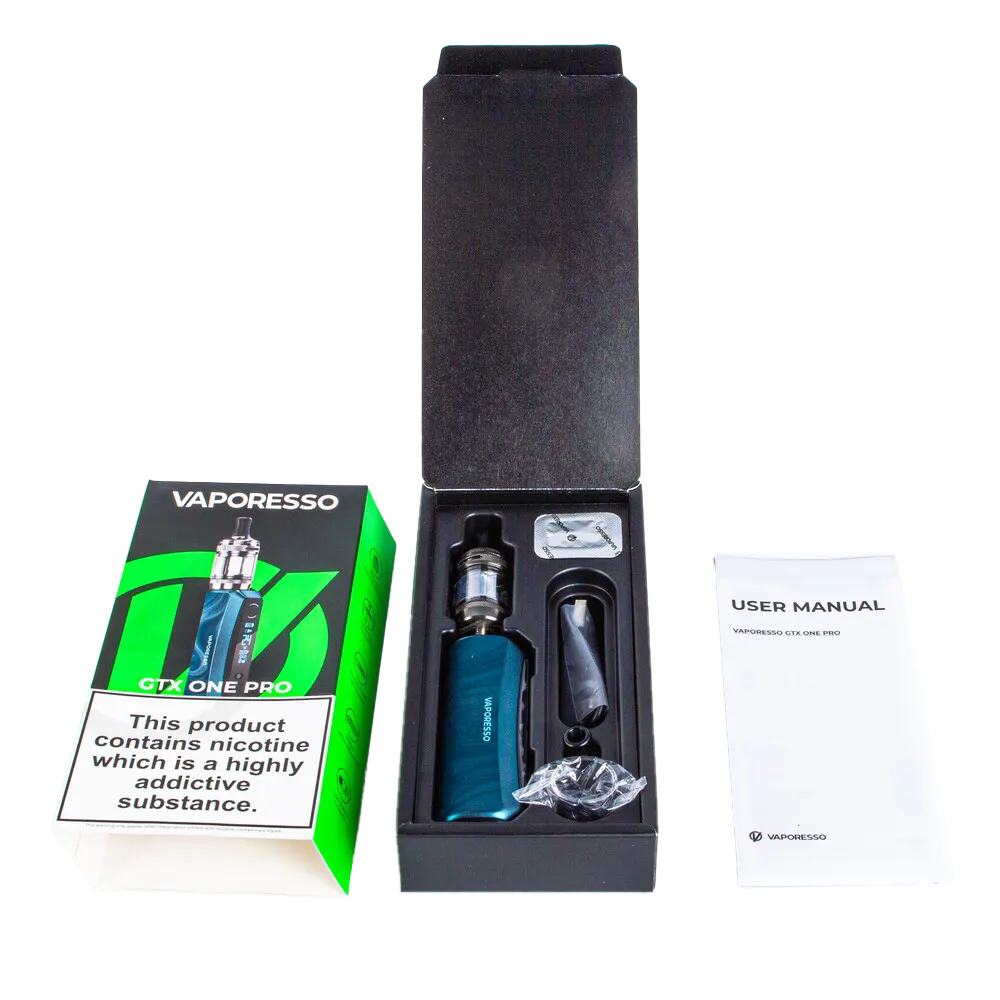 Vaporesso GTX One Pro Vape Kit What's in the Box