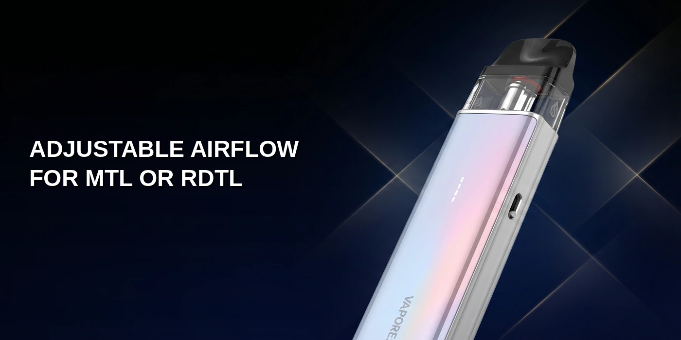Adjustable Airflow for MTL or RDTL