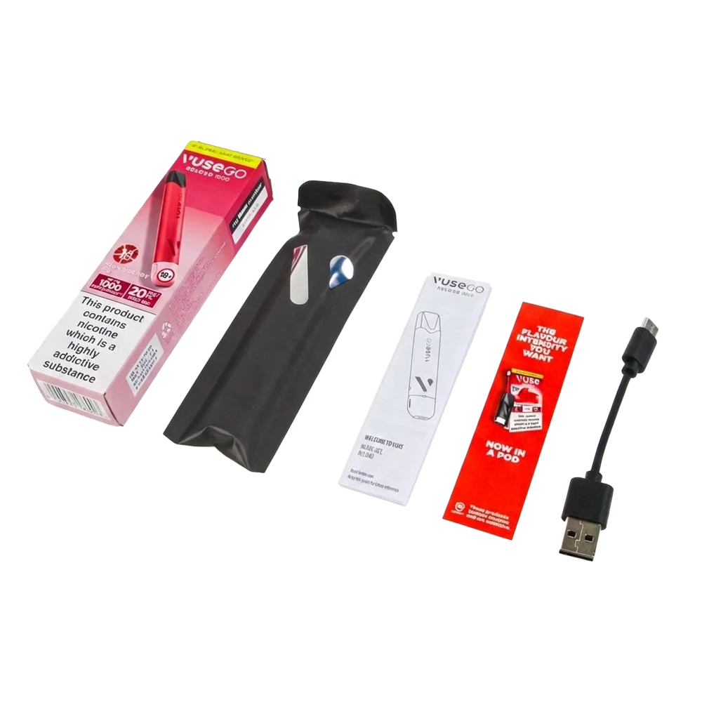 Vuse Go Reload 1000 Pen Pod Kit What's in the Box