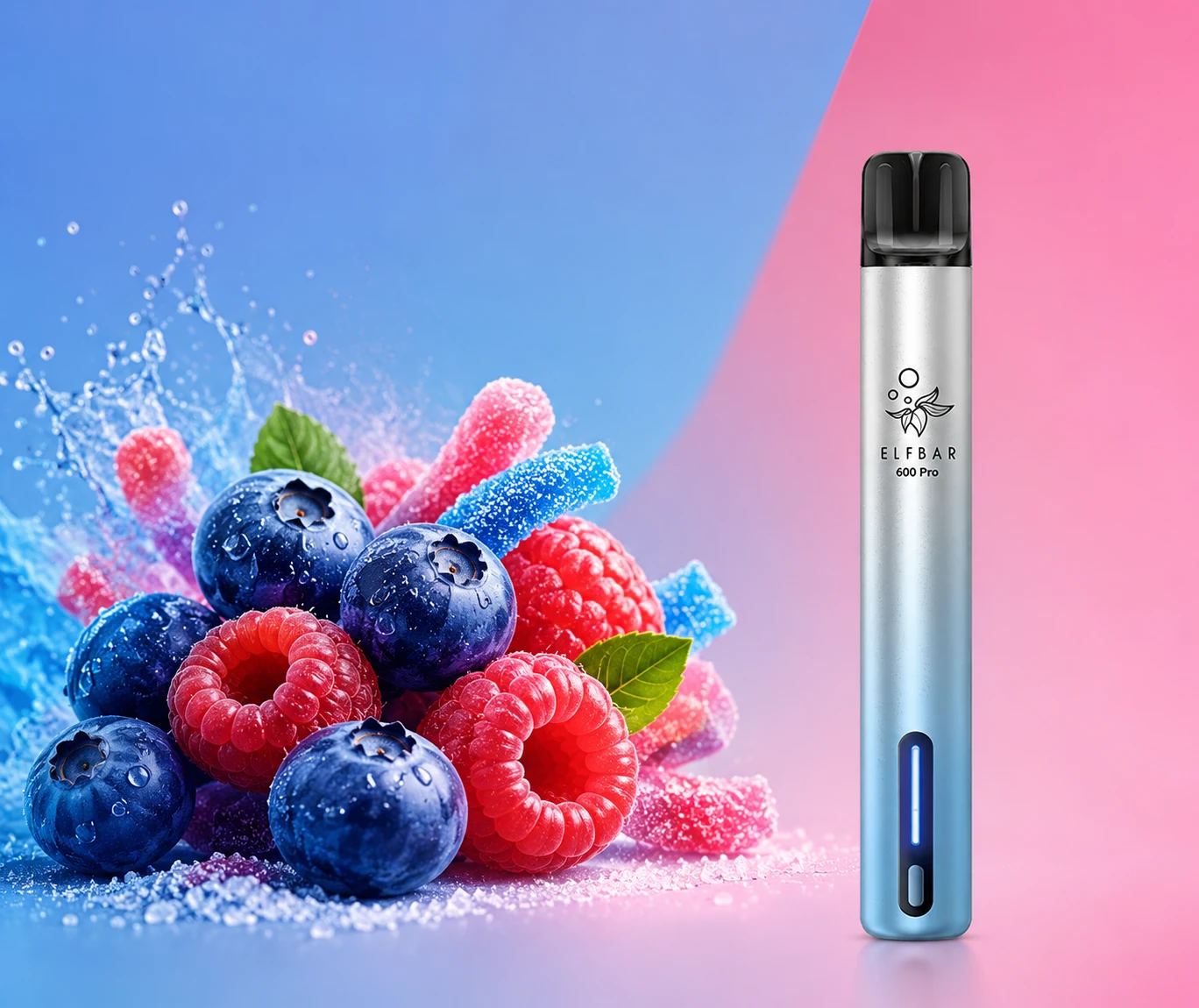 Elf Bar 600 Pro Blueberry Sour Raspberry flavour