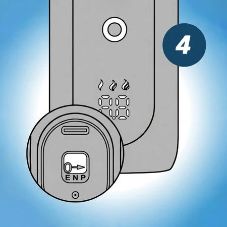 Use the switch on the bottom to choose ECO, Normal or Power.